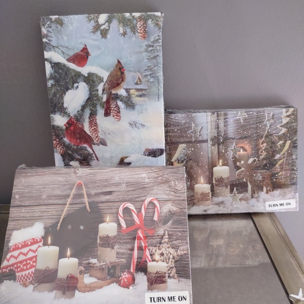 Festive LED Canvas Art